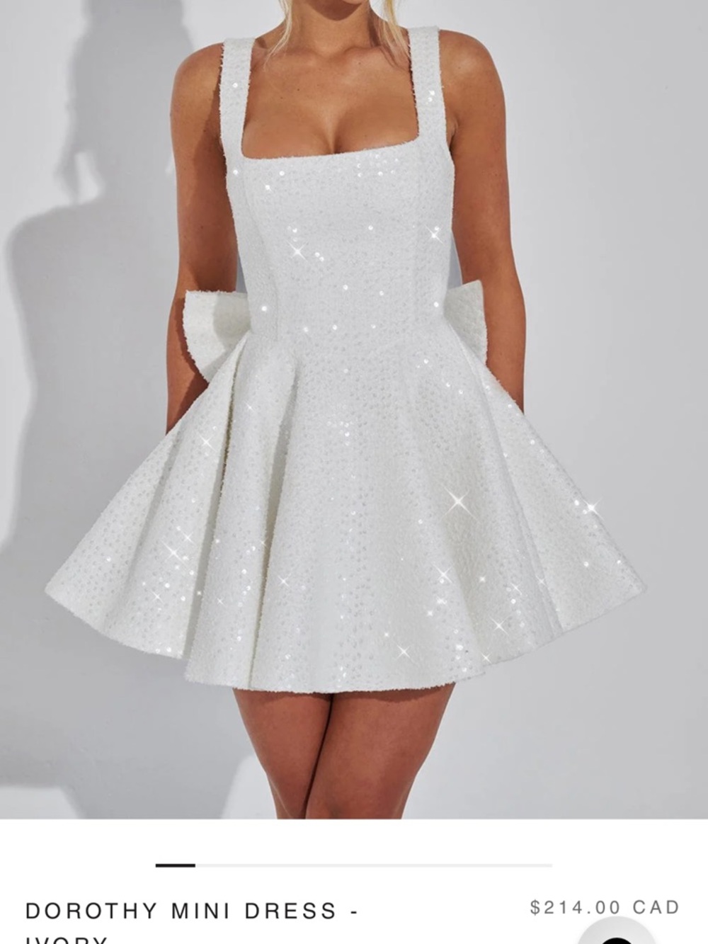 Babyboo Dorthy White Mini Dress